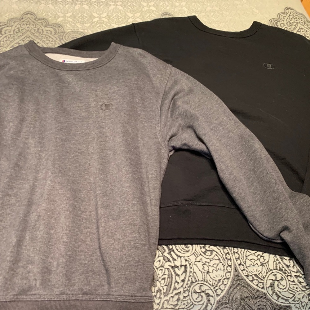 2 champion hoodies